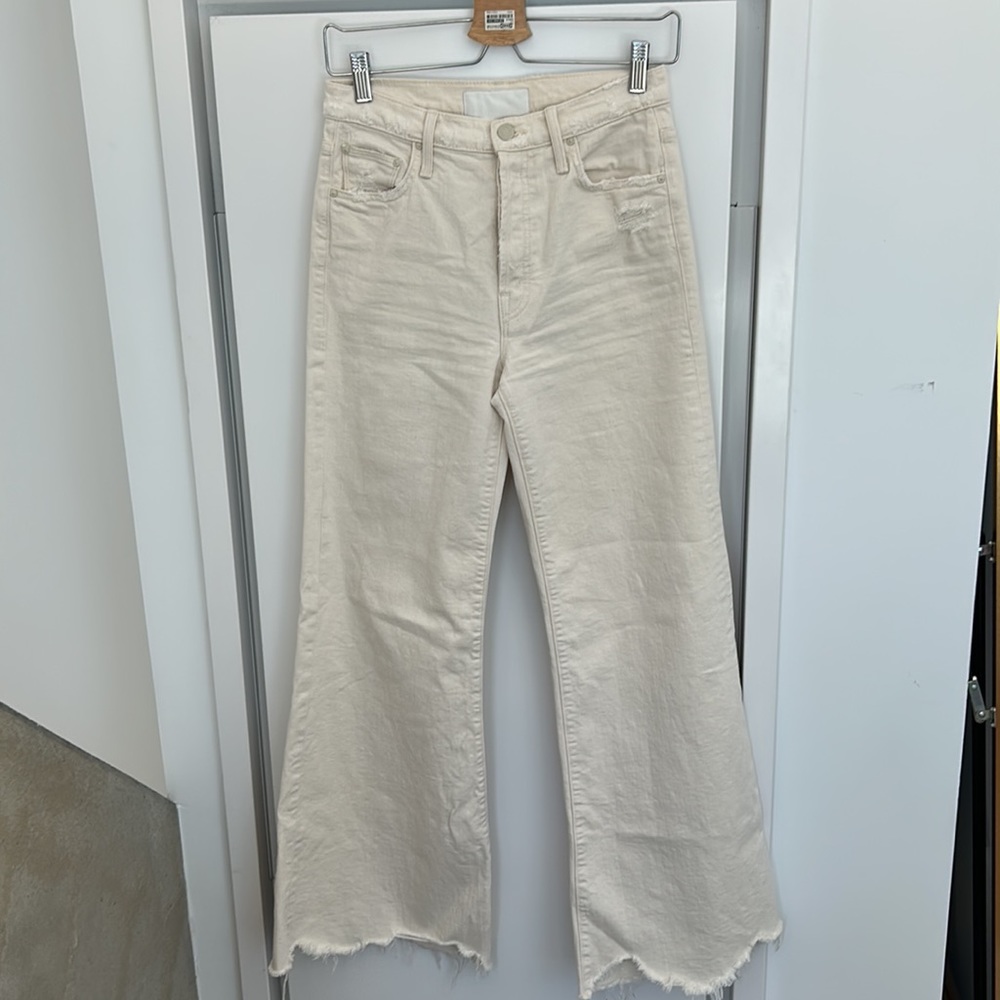 Mother Denim Cream jean wide leg size 26